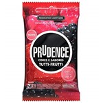 Ficha técnica e caractérísticas do produto Preservativo Prudence Cores e Sabores Tutti Frutti, 3_Unidades