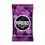 Ficha técnica e caractérísticas do produto Preservativo Prudence Cores E Sabores Uva Com 3 Unidades