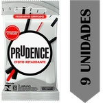 Ficha técnica e caractérísticas do produto Preservativo Prudence Efeito Retardante - 9 Preservativos
