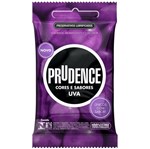 Ficha técnica e caractérísticas do produto Preservativo Prudence Uva Lubrificado 3 Unidades