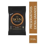 Ficha técnica e caractérísticas do produto Preservativo SKYN Grande com 3 Unidades