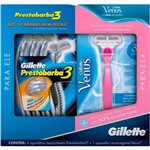 Ficha técnica e caractérísticas do produto Prestobarba 3 Sensecare + 1 Aparelho Recarregável Gillette Venus