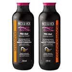 Ficha técnica e caractérísticas do produto Pro-Hair Revitalização Intensa Cabelos Escuros Nick & Vick - Kit Shampoo + Condicionador Kit