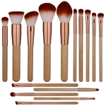 Ficha técnica e caractérísticas do produto Profissional 15pcs Makeup Brushes Set Sombra Sobrancelha Kit Make Up Tools