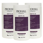 ProHall Kit 3 Mascara Btox Max Repair Redutor de Volume 1kg