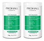 Ficha técnica e caractérísticas do produto Prohall Máscara de Hidratação Biomask Teia Kit 2 UN 1KG