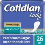 Ficha técnica e caractérísticas do produto Protector Diario Largo Cotidian Lady 26 Unid.