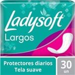 Protectores Diarios Ladysoft Largos Tela Suave Talla Única 30 Unid.