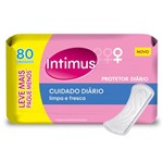 Ficha técnica e caractérísticas do produto Protetor Diário Intimus Cuidado Diário S/ Perfume - 80 Unidades