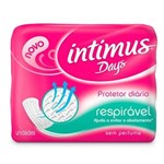 Ficha técnica e caractérísticas do produto Protetor Diário Íntimus Days com Abas Respirável Sem Perfume 40 Und