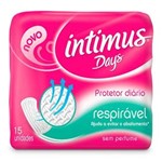 Ficha técnica e caractérísticas do produto Protetor Diário Íntimus Days Sem Abas Respirável Sem Perfume 15 Und