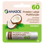Ficha técnica e caractérísticas do produto Protetor Hidratante Labial Coconut FPS60 Anasol