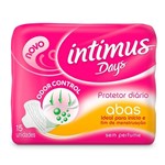 Ficha técnica e caractérísticas do produto Protetor Intimus Days Perfumado com Abas 15 Unidades