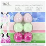 Ficha técnica e caractérísticas do produto Protetor Labial Cartela Com 6 Eos Lip Balm Crystal - Organic Visibly Soft 100% Natural
