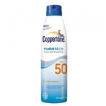 Ficha técnica e caractérísticas do produto Coppertone Toque Seco Spray FPS 50 Bayer - Protetor Solar