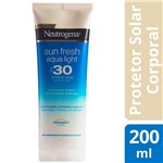 Ficha técnica e caractérísticas do produto Protetor Solar Corporal Neutrogena FPS 30 - Sun Fresh Aqua Light 200ml