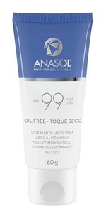 Ficha técnica e caractérísticas do produto Protetor Solar Facial Anasol Fps 99 Toque Seco Oil Free 60g