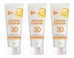 Protetor Solar Facial Cenoura Bronze Fps 30 50g Kit 3 Unid* - Hypermarcas