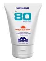 Ficha técnica e caractérísticas do produto Protetor Solar Facial e Corporal FPS80 Vitamina e Hidratante 30g - Mavaro