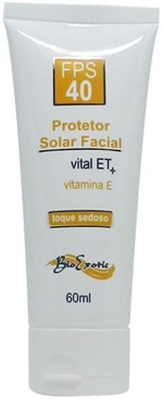 Ficha técnica e caractérísticas do produto Protetor Solar Facial FPS 40 com Vital ET e Vitamina e - Toque Sedoso Bioexotic
