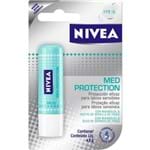 Ficha técnica e caractérísticas do produto Protetor Solar Labial Nivea 4,8 G Lip Care Fps15 Med Protection