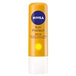 Ficha técnica e caractérísticas do produto Protetor Solar Labial Nivea Sun Protect FPS 30 Stick com 4,8g