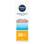 Ficha técnica e caractérísticas do produto Protetor Solar Nivea - Sun Beauty Expert Facial com Cor FPS50