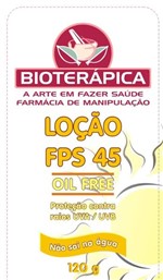 Ficha técnica e caractérísticas do produto Protetor Solar Oill Free Fps 45 120grs. - Farmacia Bioterapica