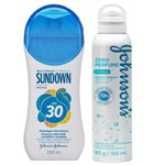 Protetor Solar Sundown Fps 50 350ml + Desodorante Johnson´s Aerosol Zero Perfume 150ml