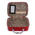 Ficha técnica e caractérísticas do produto PU Travel Cosmetic Bag Maquiagem Case Toiletry Organizer Storage Pouch Box Red
