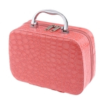 Ficha técnica e caractérísticas do produto PU Travel Cosmetic Bag Maquiagem Case Toiletry Organizer Storage Pouch Pink