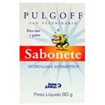 Ficha técnica e caractérísticas do produto Pulgoff Sabonete em Barra Antipulgas e Antisséptico Cães – 80g _ Mundo Animal 80g