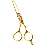 Ficha técnica e caractérísticas do produto PURC titânio ouro 5,5 polegadas tesoura de corte de cabelo tesoura de desbaste de cabelo