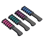 Pure Color Coloring Comb Fashion Lady Hair Styling Ferramenta 4PCS