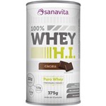 Pure Whey Protein 100% H.I. (pt) 375g - Sanavita - CACAU