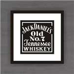 Quadro Decorativo Jack Daniels com Moldura