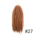 Ficha técnica e caractérísticas do produto "1 Pacotes / lote 18 ""Crochet Marly Tran?as Preto Cabelo Afro Afro Kinky tor??o sintética Tran?a Extens?es de Cabelo de Fibra De Alta Temperatura para as mulheres"