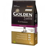 Ficha técnica e caractérísticas do produto Ração Golden Gatos Castrados Frango 1kg - Golden