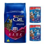Ficha técnica e caractérísticas do produto Ração Nestlé Purina Cat Chow Adultos Carne
