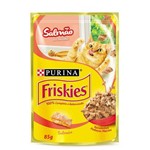 Ração Nestlé Purina Friskies Sachê Salmão ao Molho para Gatos - 85 G