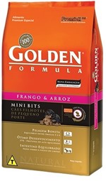 Ficha técnica e caractérísticas do produto Ração Premier Golden Cães Filhotes Frango Mini Bits
