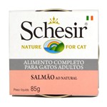 Ficha técnica e caractérísticas do produto Ração Schesir Nature Cat Salmão Naturalem Lata para GatosAdultos 85g