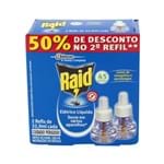 Ficha técnica e caractérísticas do produto Raid 45 Noites Liquido Refil com 2 Unidades com 50% de Desconto no 2º Refil