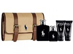 Ralph Lauren Coffret Perfume Masculino Edt 125ml - Polo Black + Gel + Necessaire + Miniatura 40ml