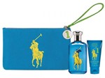Ralph Lauren Polo Big Pony For Women Blue Coffret - Perfume Feminino Edt 100ml + Loção + Necessaire