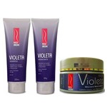 Ficha técnica e caractérísticas do produto Red Iron Matizador Violeta Kit Shampoo 250ml + Condicionador 200g + Máscara 300g