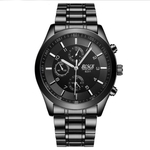 Ficha técnica e caractérísticas do produto Assistir Homens Luxo Esportes Casual Waterproof Quartz Stainless Steel Watchband relógio de pulso