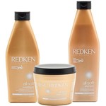 Ficha técnica e caractérísticas do produto Redken All Soft Kit Shampoo, Condicionador e Máscara Pequeno