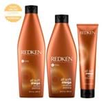 Redken All Soft Mega Kit - Shampoo + Cond +Leave-in Kit