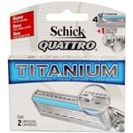 Refil Schick Quattro Titanium 12 Unidades - 6 Cartelas